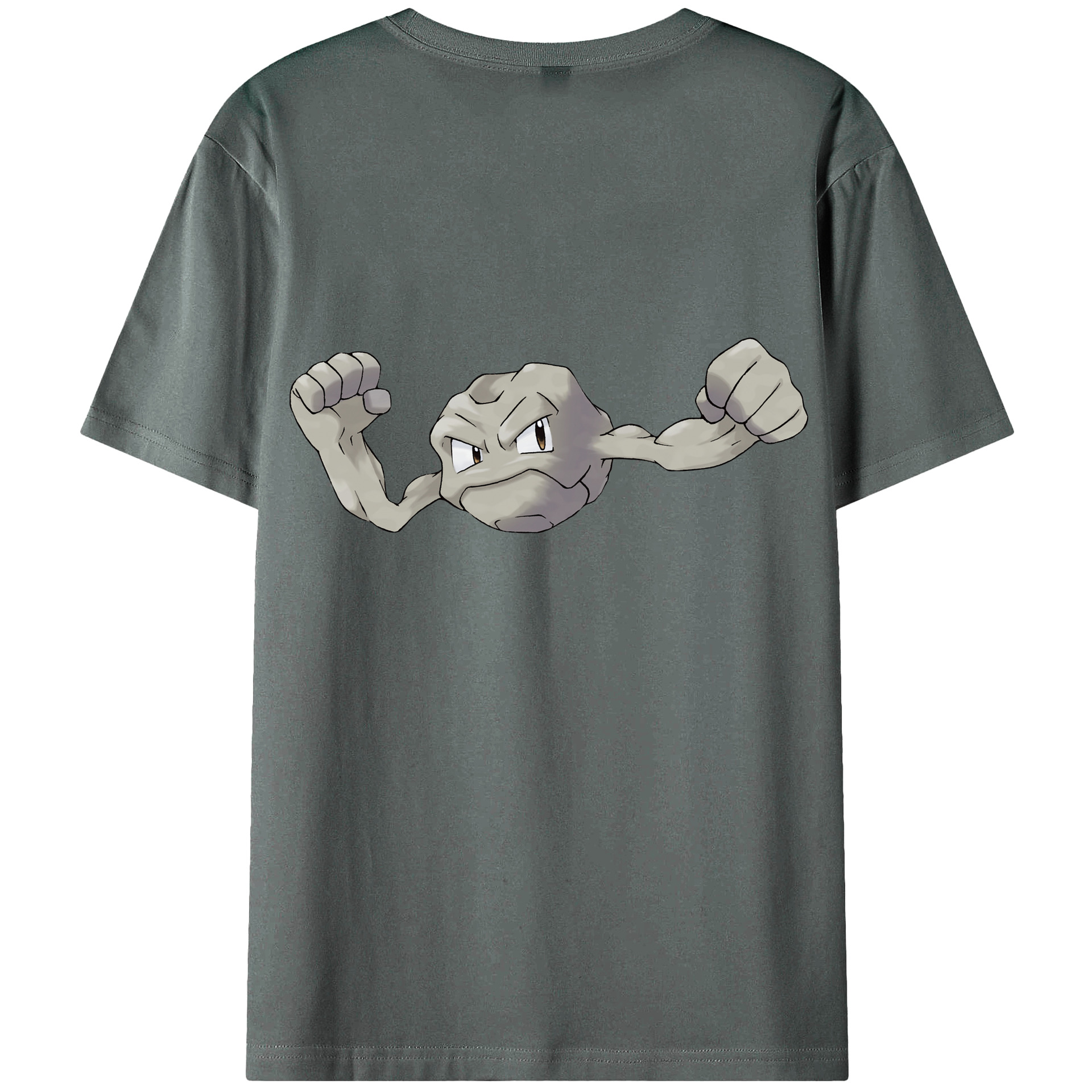 （画像用） ポケットモンスター Pokémon 綿100％ メンズ半袖Tシャツ（バックプリント） 通気性